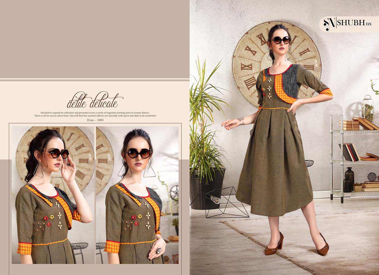 Shubh Nx Aarohi Vol 1 Cotton Thread Work Kurti Shubh Nx Aarohi Vol 1 Cotton Thread Work Kurti
